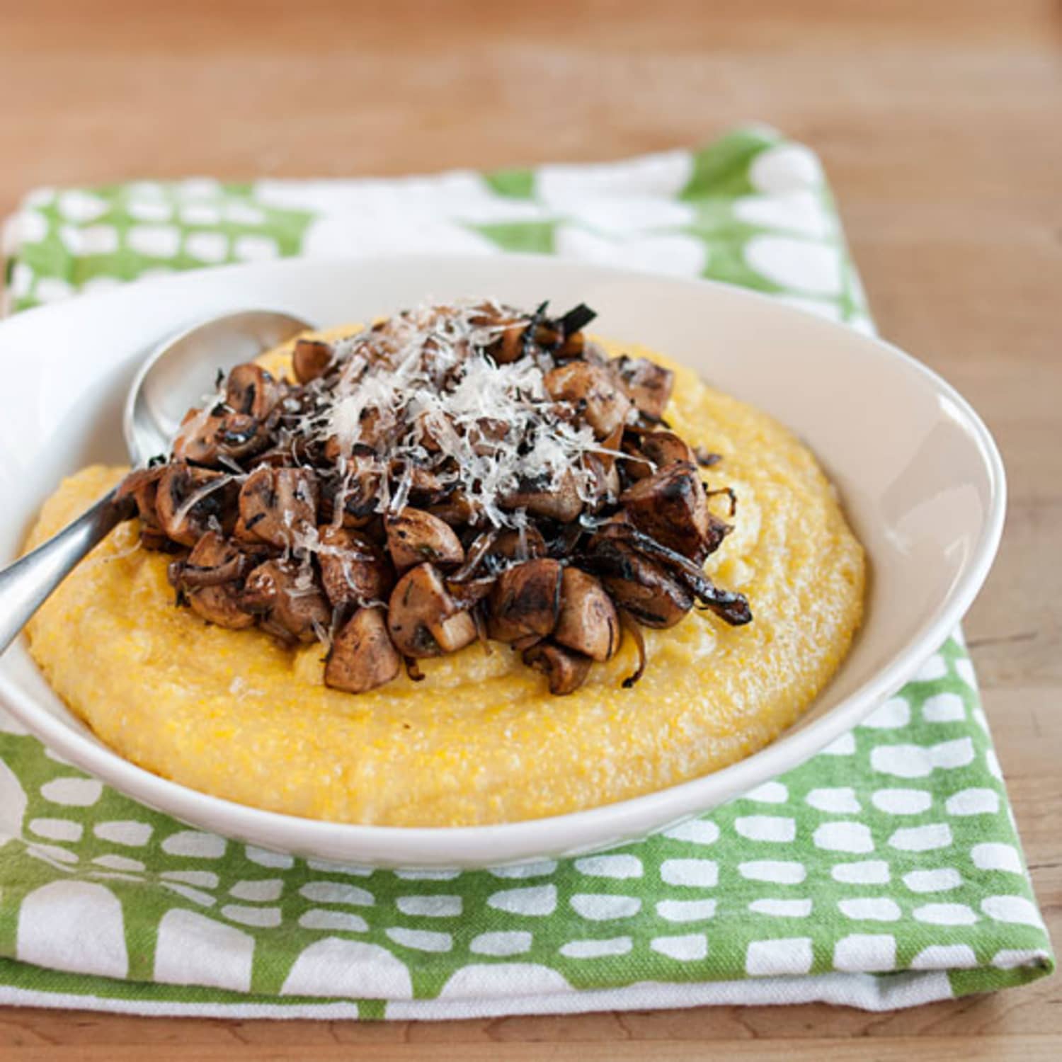 Porcini Mushroom and Parmesan Polenta with Rosemary KS Mushroom Store